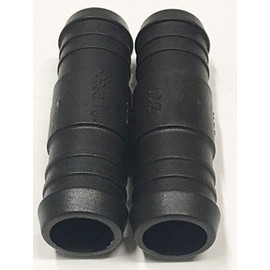 Two 20mm Plastic Hose Pipe Tube Straight Connector Joiner Connect Silicon Pvc