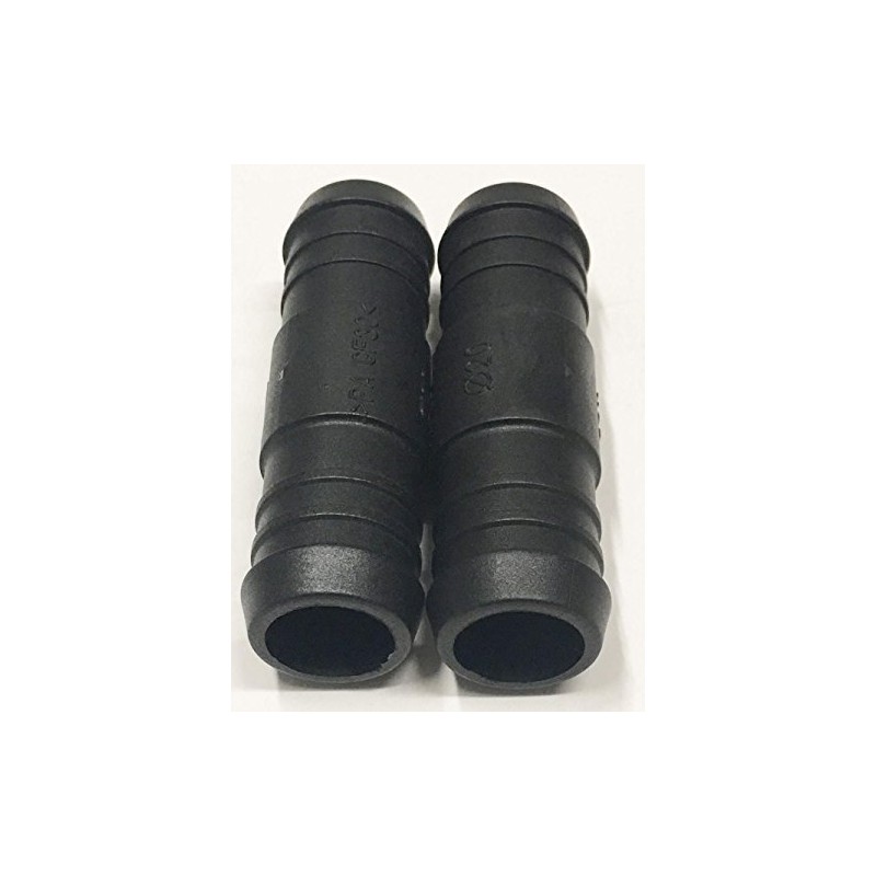 Two 20mm Plastic Hose Pipe Tube Straight Connector Joiner Connect