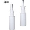 Tustao 2 Pieces White Nasal Spray Bottle 30ml Plastic Emptying