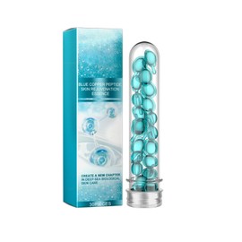2PCS Copper Peptide Capsule Serum for Face, Anti-Aging Peptide Serum with Copper Peptides, Hyaluronic Acid, & Wrinkle Reduction
