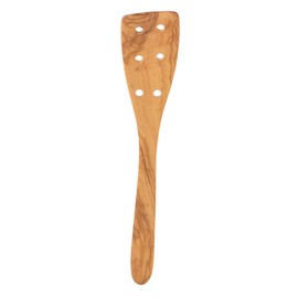 Eddingtons Italian Olive Wood Pierced Spatula, 12-Inch