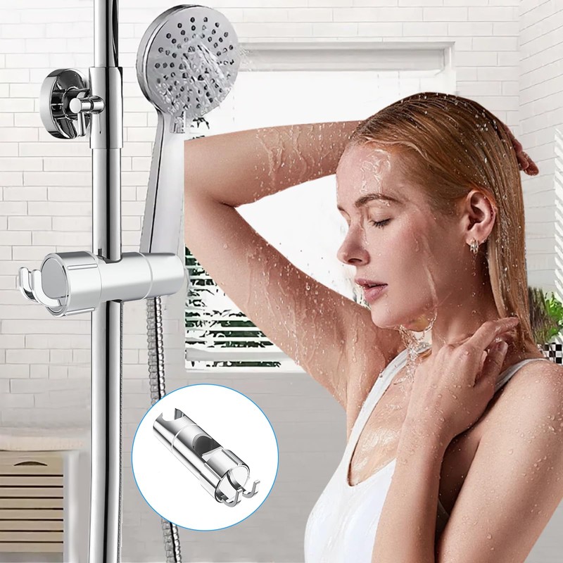 SURFOU Shower Head Holder for Shower Rail, Adjustable Shower Head
