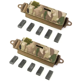 QWORK Counterbalance Weight Bag, 2 Pack Tactical Counterweight NVG Pouch Compatible with OPS Fast BJ PJ MH Helmets/Helmet Accessories