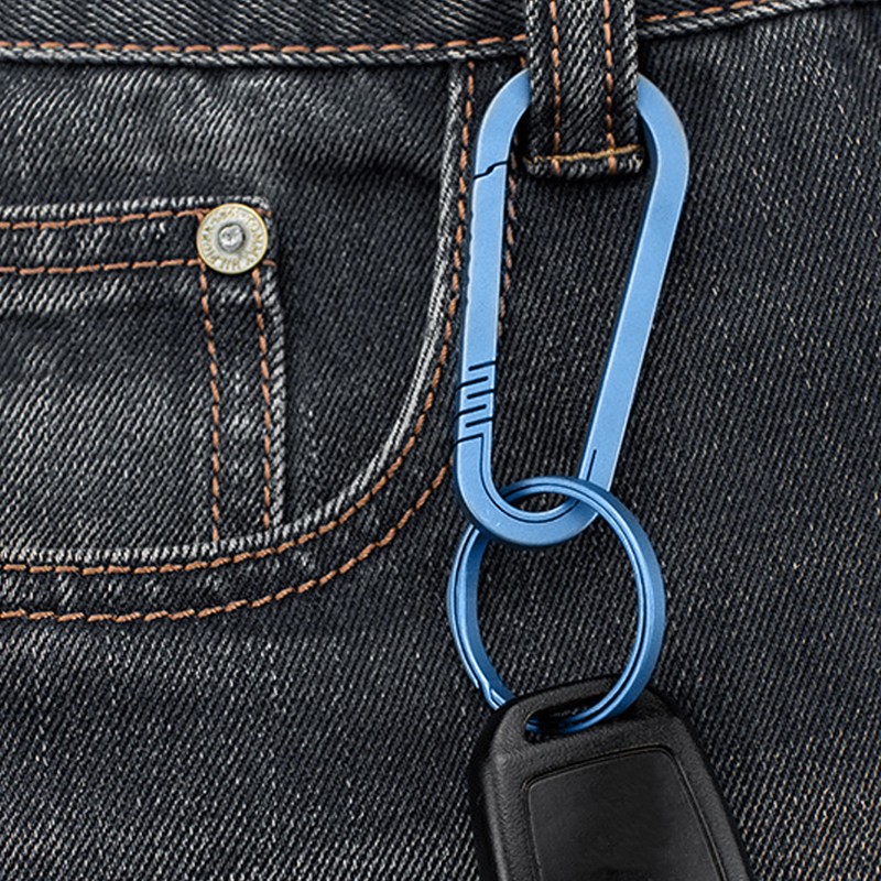 Titanium Alloy Keychain Key Holder Quick Release Keychain Backpack Hanging