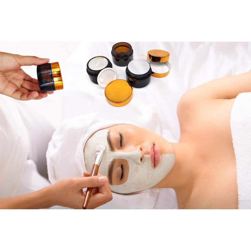 Bakiauli Empty Cream Jar, 50 ml, Refillable Travel Bottle with