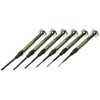 Moody 58-0116 6-Piece Steel Handle Slotted Precision Driver Set
