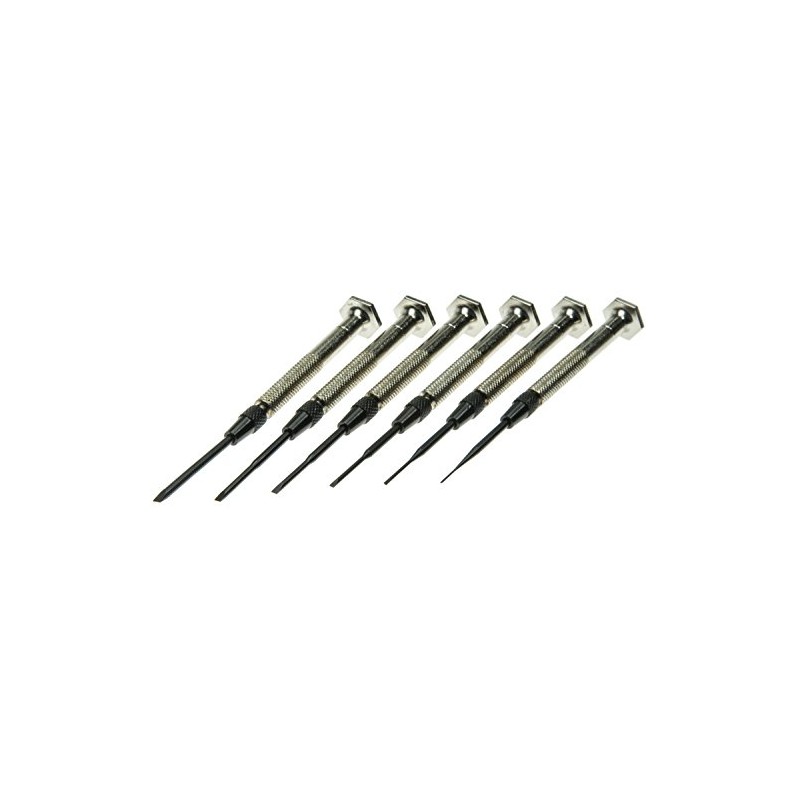 Moody 58-0116 6-Piece Steel Handle Slotted Precision Driver Set