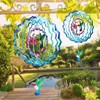 MUMTOP Hummingbird Wind Spinners Hanging, 12 Inch 3D Stainless Steel