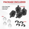 4 Pcs Seat Bolt Screw Nut Kit for Harley Rear