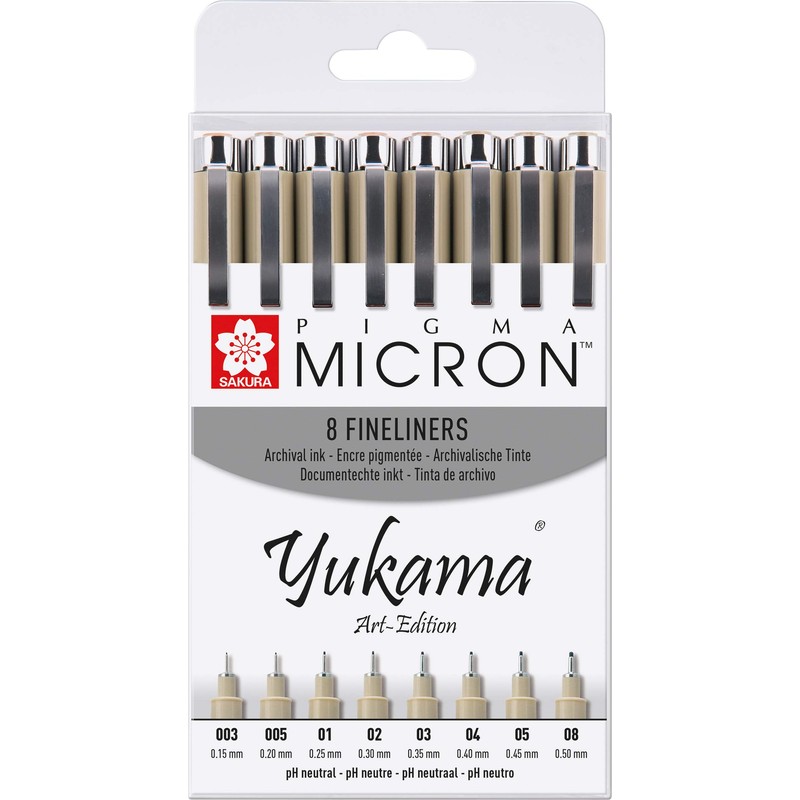 Yukama Sakura Pigma Art Edition 8 Pigma Micron Fineliner Pen