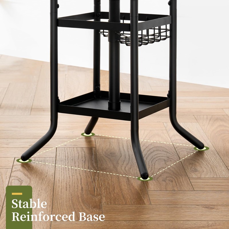 Yoobure Coat Rack Freestanding - Coat Tree with Umbrella Holder,