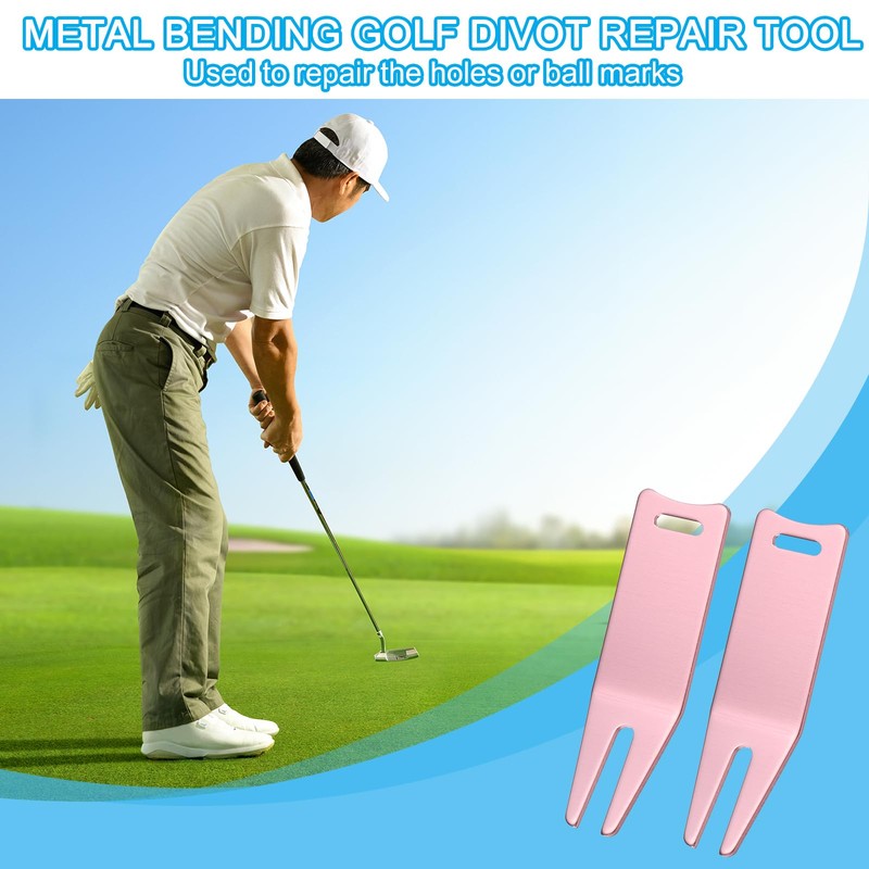 PATIKIL Metal Bending Golf Divot Repair Tool, 6 Pack Golf