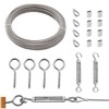 mankk M5 Turnbuckle Wire Tensioner Kit 1/16" Wire Rope Kit