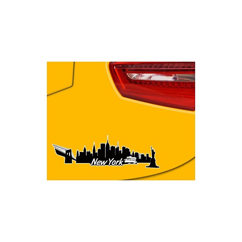 Samunshi® New York Skyline Car Sticker City Printed 15 x
