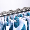 Pack of 24 Shower Curtain Hooks, 7.5 x 4 cm,