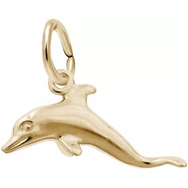 Rembrandt Gold-Plated Sterling Silver Dolphin Charm by Rembrandt