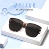 Myiaur 2er Pack Überzieh Sonnenbrille für Damen Übergroße Stylische Überbrille