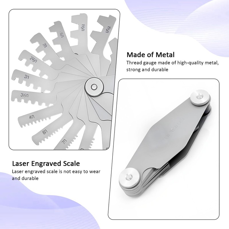 PLAXCON 29 Degree Acme Screw Pitch Gauge Stainless Steel Thread
