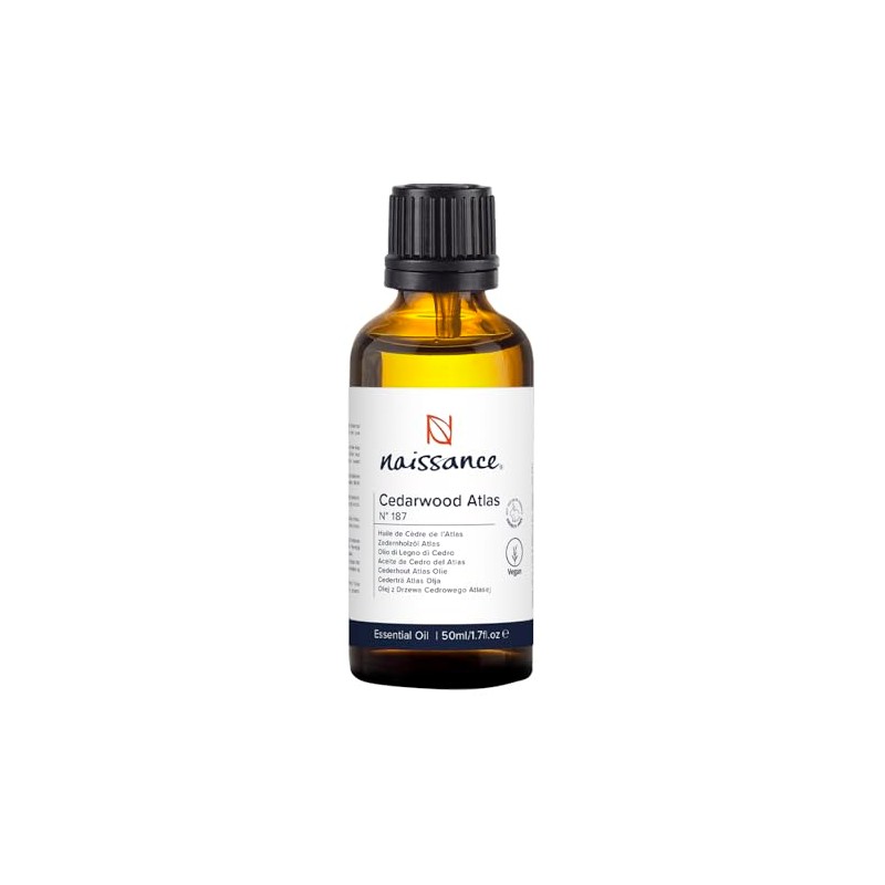 Naissance Cedarwood (Atlas) Essential Oil (No. 187) 50ml - Pure,