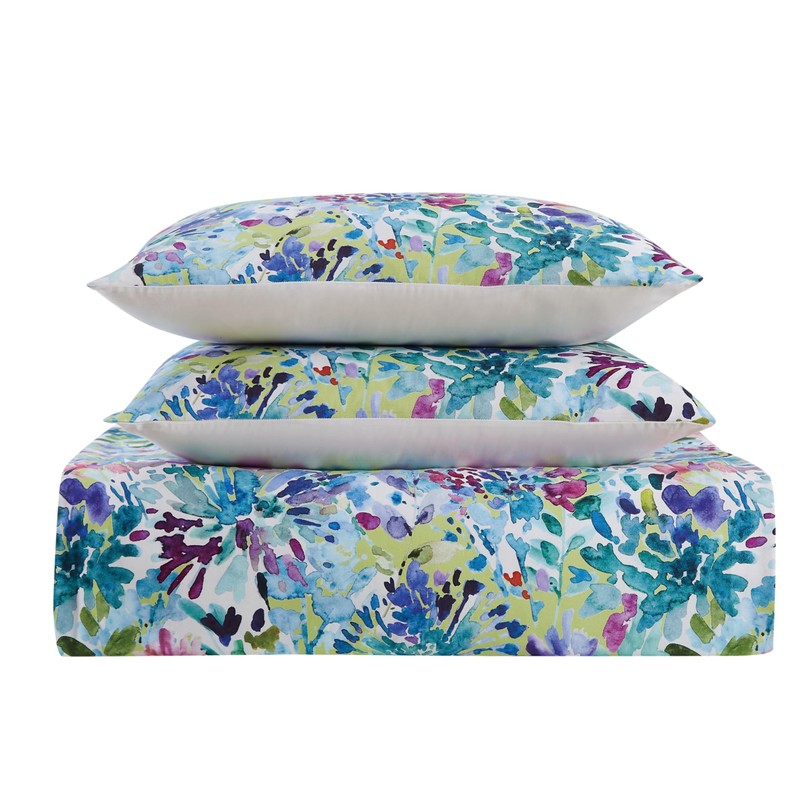 Christian Siriano NY® Dhalia Botanical Floral Cotton 3-Piece Full/Queen Duvet