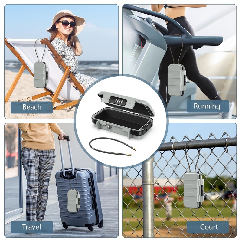 Newest Travel Safe Box for Home, Ankilo Portable Beach Safe