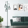 Dimmable Industrial Floor Lamps for Living Room, Green Tree Standing