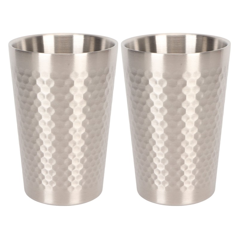 2pcs 304 Stainless Steel Cup 350ml Durable Multipurpose Water Coffee