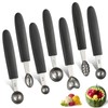 7Pcs Stainless Steel Melon Baller Scoop Set, Baller Scoop with