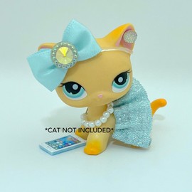 Pet Shop Accessories LPS Lot Bow Necklace Skirt CAT NOT Included …