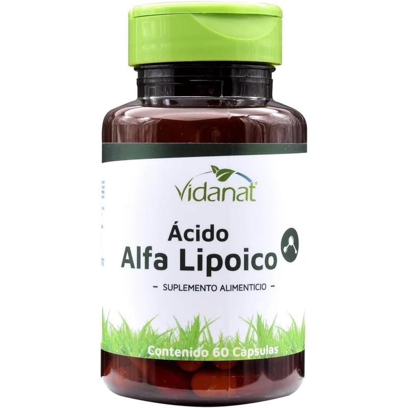 Vidanat Ácido Alfa Lipoico 60 Cápsulas Antioxidante con Resveratrol
