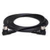 Hosa MID-303RR Right-angle MIDI Cable, Right-angle 5-pin DIN to Same,