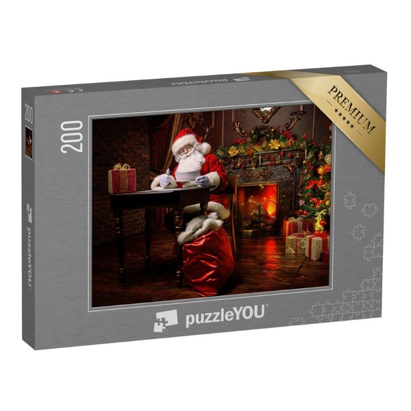 puzzleYOU: Jigsaw Puzzle 200 Pieces "Santa Claus Prepares for Christmas,