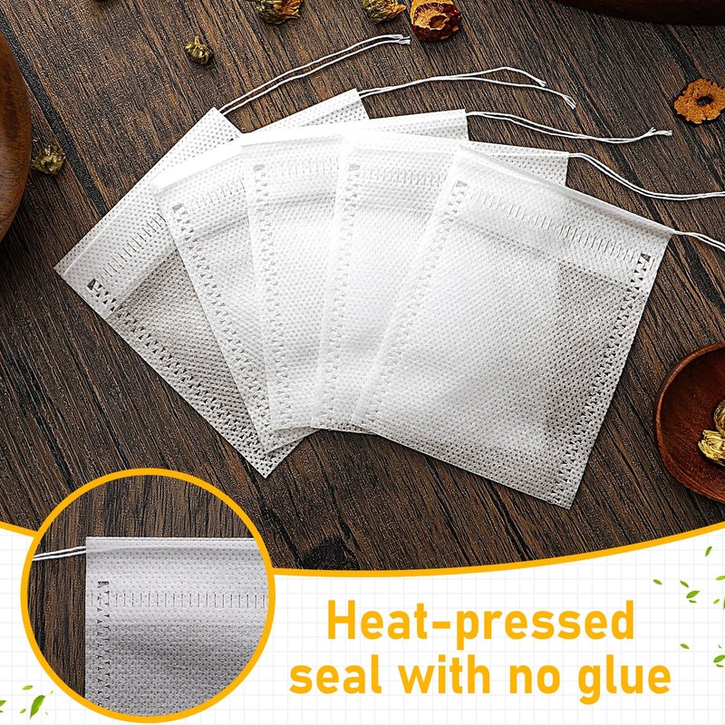 1000 Pcs Disposable Tea Bags for Loose Leaf Tea Drawstring