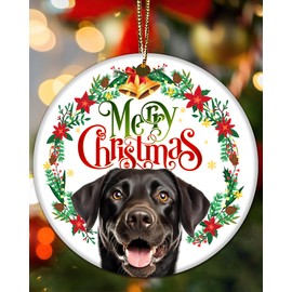 Black Lab Christmas Ornament Black Labrador Retriever Gifts for Women Christmas Tree Clearance Keepsake