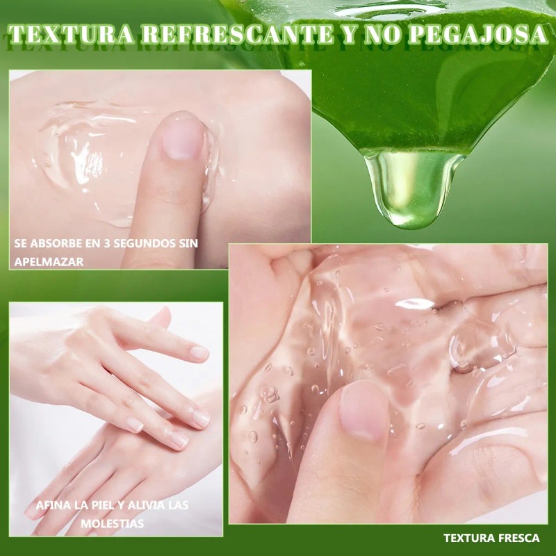 2pcs Gel Aloe Vera Anti-manchas Anti-acne Vitamina E Hidrata Normal