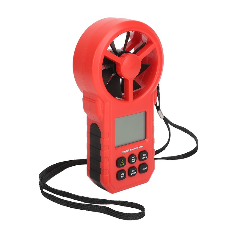Digital Temperature Wind Speed Meter High Accuracy 5 Units Handheld