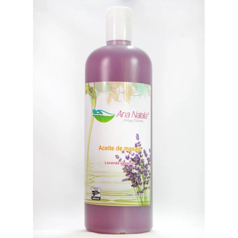 Aceite De Masaje Aroma Lavanda (c/esencia Natural) Spa 1 Lt