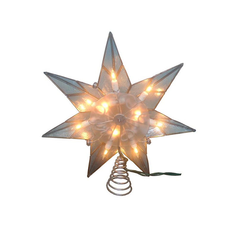 Kurt S. Adler Kurt Adler 10-Light 7-Point Capiz Star Treetop,