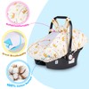 SMTTW Funda de asiento de coche para bebé, ajuste universal,
