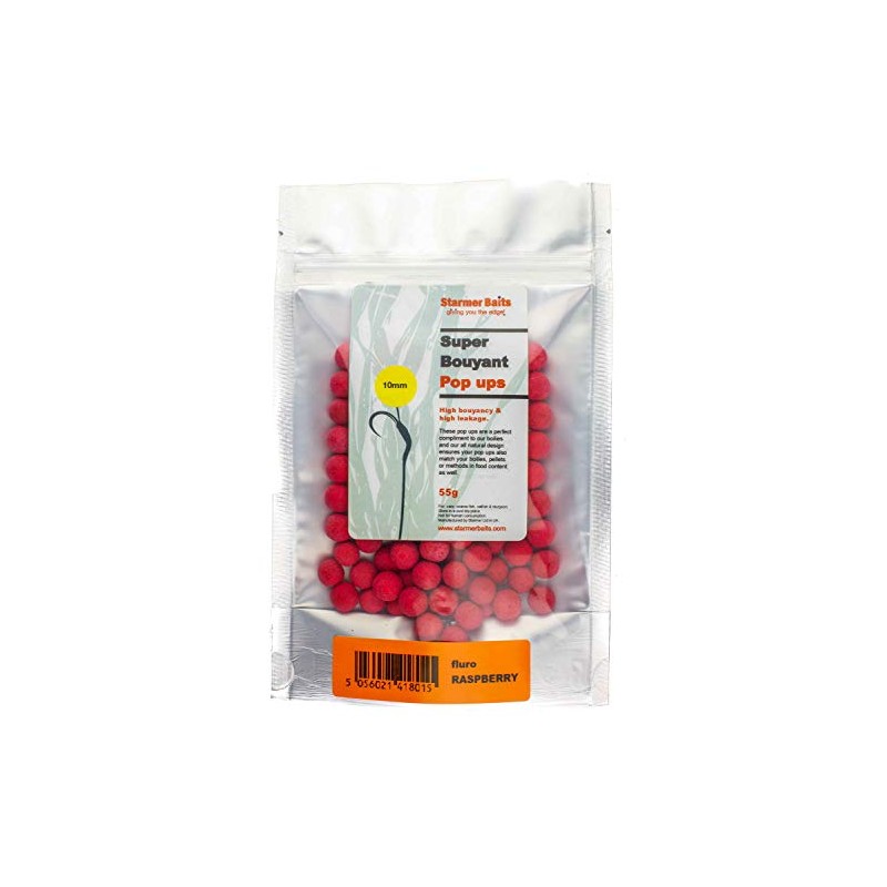 StarmerBaits 10mm FLURO POP UPS / 55g / Raspberry