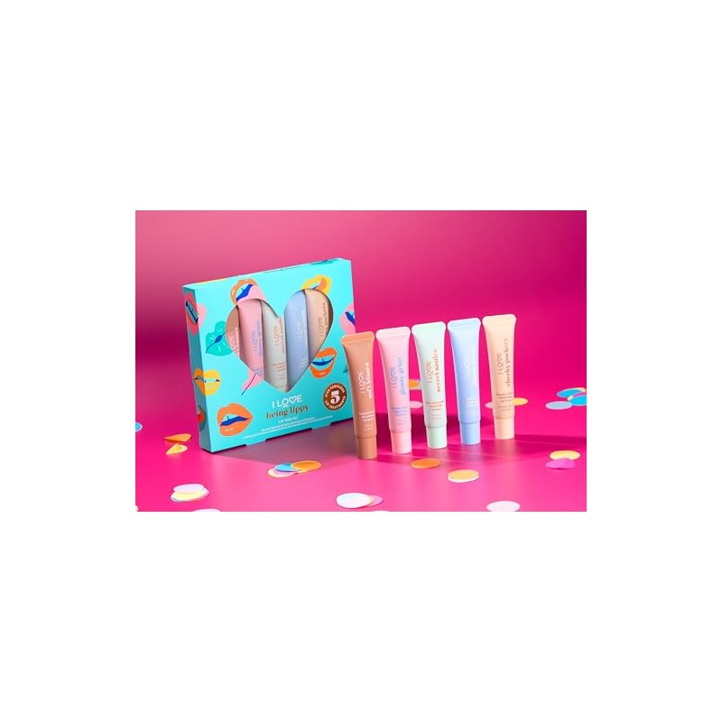 I Love Being Lippy Lip Care Set, Includes Lip Scrub,