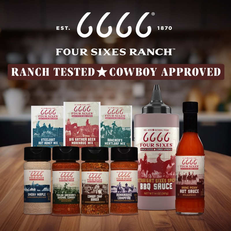 6666 Four Sixes Taylor Sheridan's Original Cowboy Seasoning, 6 Ounce