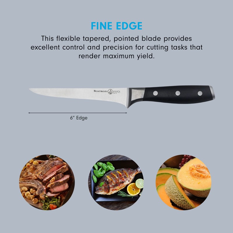 Messermeister Avanta Forged 6” Flexible Boning Knife - German X50