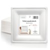 Wisefood Sugar Cane Plates – Pack of 50 Bagasse Disposable