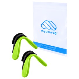 MYCOURAG Replacement Silicone Nose Pads Compatible with Pit Viper 2000 Sunglasses (Standard Frame) - Soft Anti-Slip Rubber Nose Pieces 2 Pairs for Comfort-Green