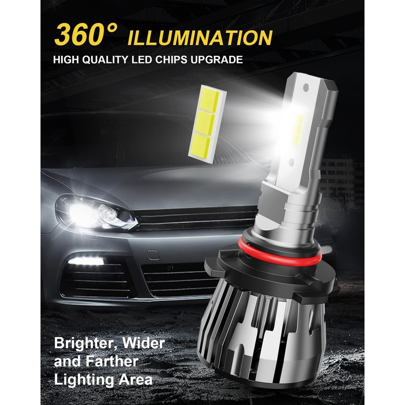 ETOILUMI 6PCS Ram High Low Beam Fog Light Bulbs Combo