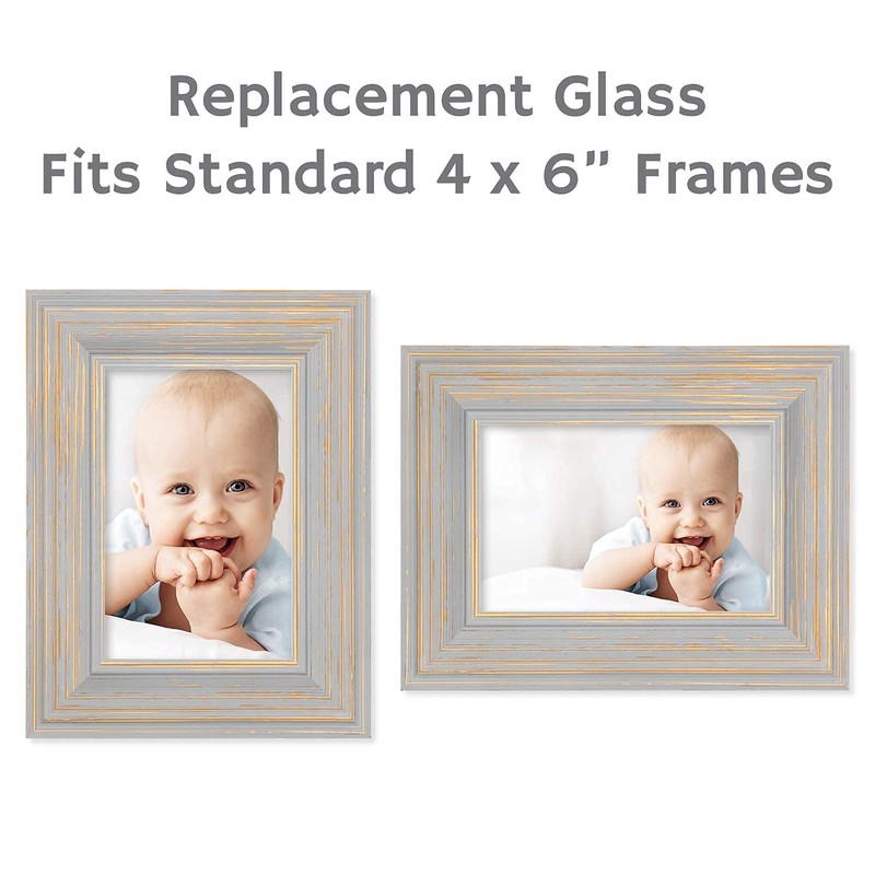 MIFFLIN-USA - Picture Frame Glass Replacement Sheets - 4x6 inch,