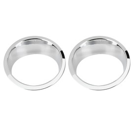 1 Pair Car Front Headlight Lamp Cover Trim Fit for Jeep Wrangler 2007-2017Bright Color