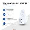 SCHWAIGER 661552 Intermediate Socket PIR Motion Sensor Socket Adapter Light