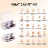 8 Pcs 14.2in Clear Hard Shell Zipper Case Set, 4S/2M/2L